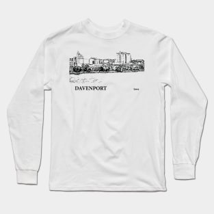 Davenport Iowa Long Sleeve T-Shirt